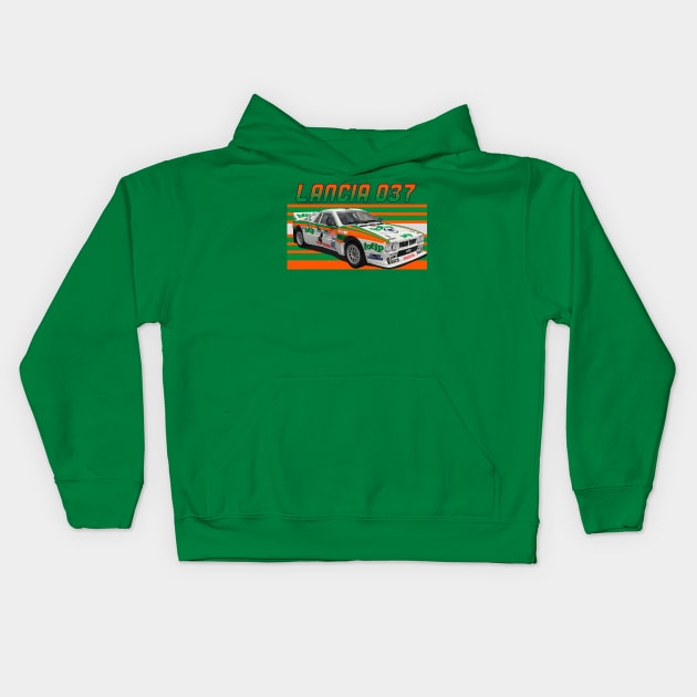 Lancia 037 Group B Totip Kids Hoodie by PjesusArt